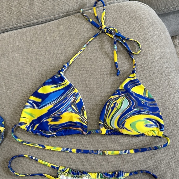 NWOT 3 Piece Bikini Set and Coverup - Picture 11 of 15